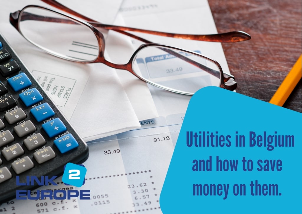 Calculator & bills, suggesting how to save money on utilities